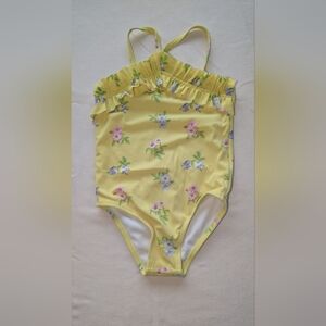 Janie and Jack Yellow Floral Girls 2T Swimsuit